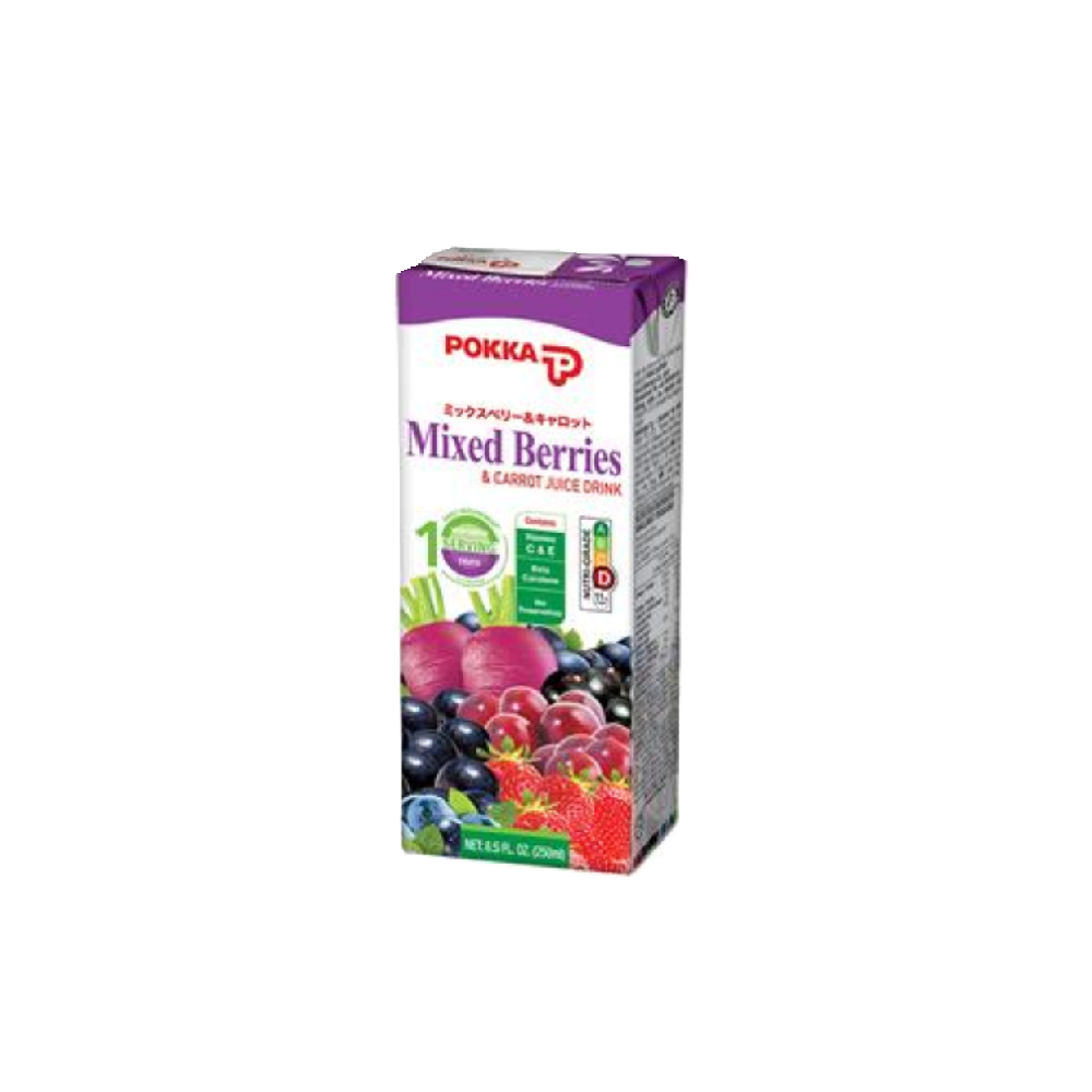 Pokka - Mixed Berries & Carrot Juice Packet Drink (250ml) (24/carton)