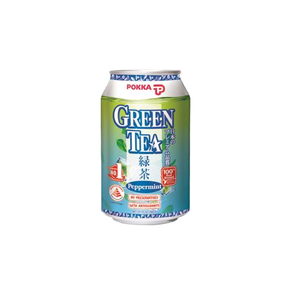 Pokka - Peppermint Green Tea Can Drink (300ml) (24/carton)