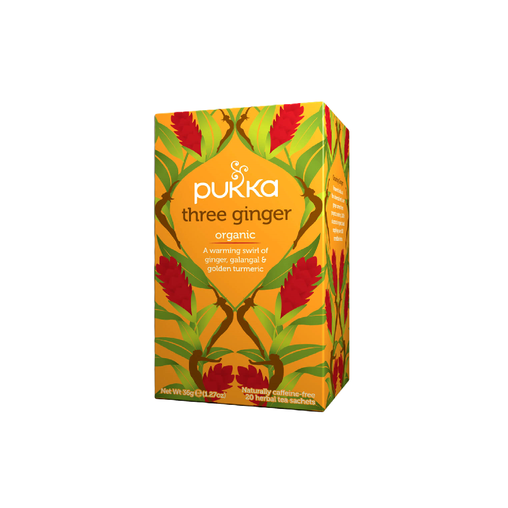 Pukka - Organic Three Ginger Herbal Tea (20/pack) (36g) (4/carton)