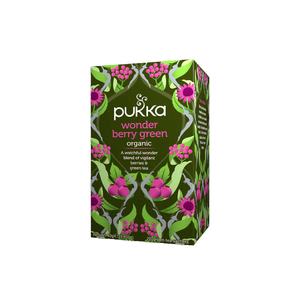 Pukka - Organic Wonderberry Green Tea (20/pack) (40g) (4/carton)