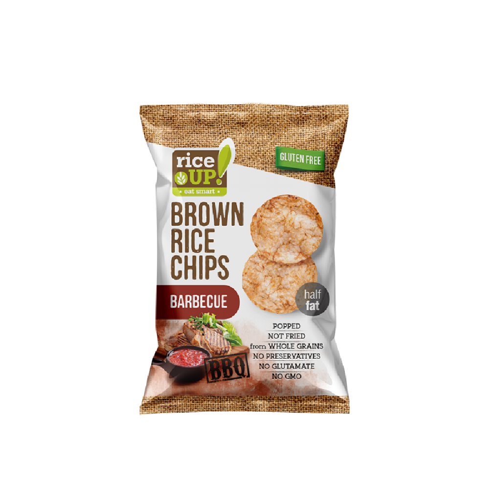 RiceUP! - Whole Grain Rice Chips Barbecue (25g) (50/carton)