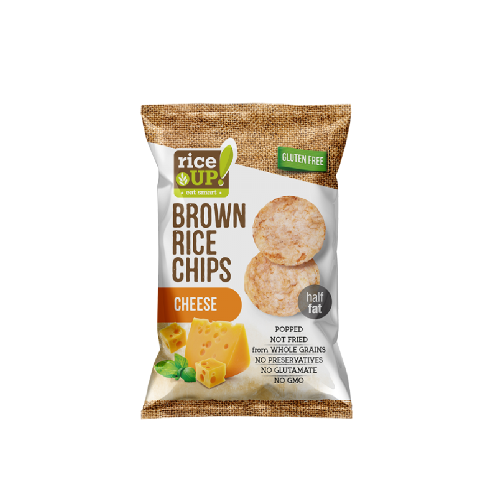 RiceUP! - Whole Grain Rice Chips Cheese (25g) (50/carton)