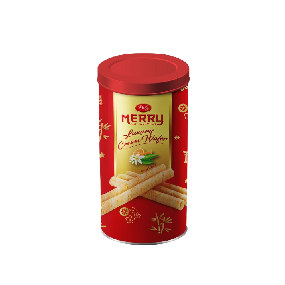 Richy - Merry Cream Filled Orange Wafer (200g) (12/carton)