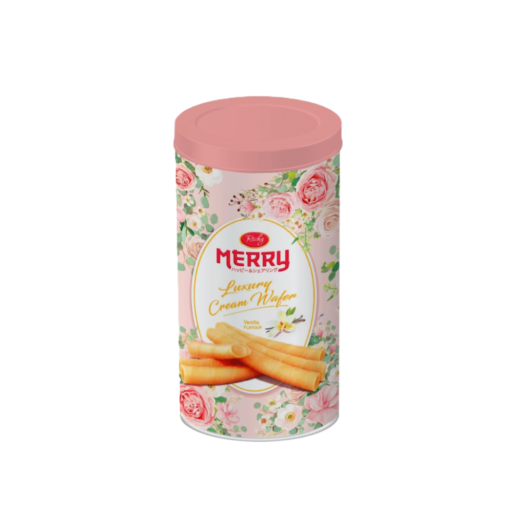 Richy - Merry Cream Filled Vanilla Wafer (200g) (12/carton)