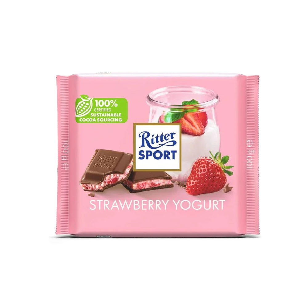 Ritter Sport - Strawberry Yogurt Chocolate (100g) (12/carton)