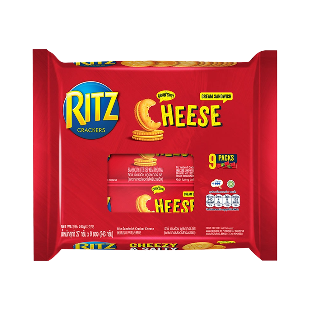 Ritz - Cheese Cream Sandwich Biscuits (9/pack) (243g) (12/carton)