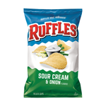 Ruffles - Sour Cream & Onion Potato Chips (180g) (15/carton)