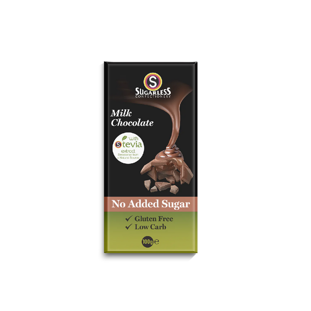 Sugarless Confectionery - Country Milk Chocolate (100g) (12/carton)