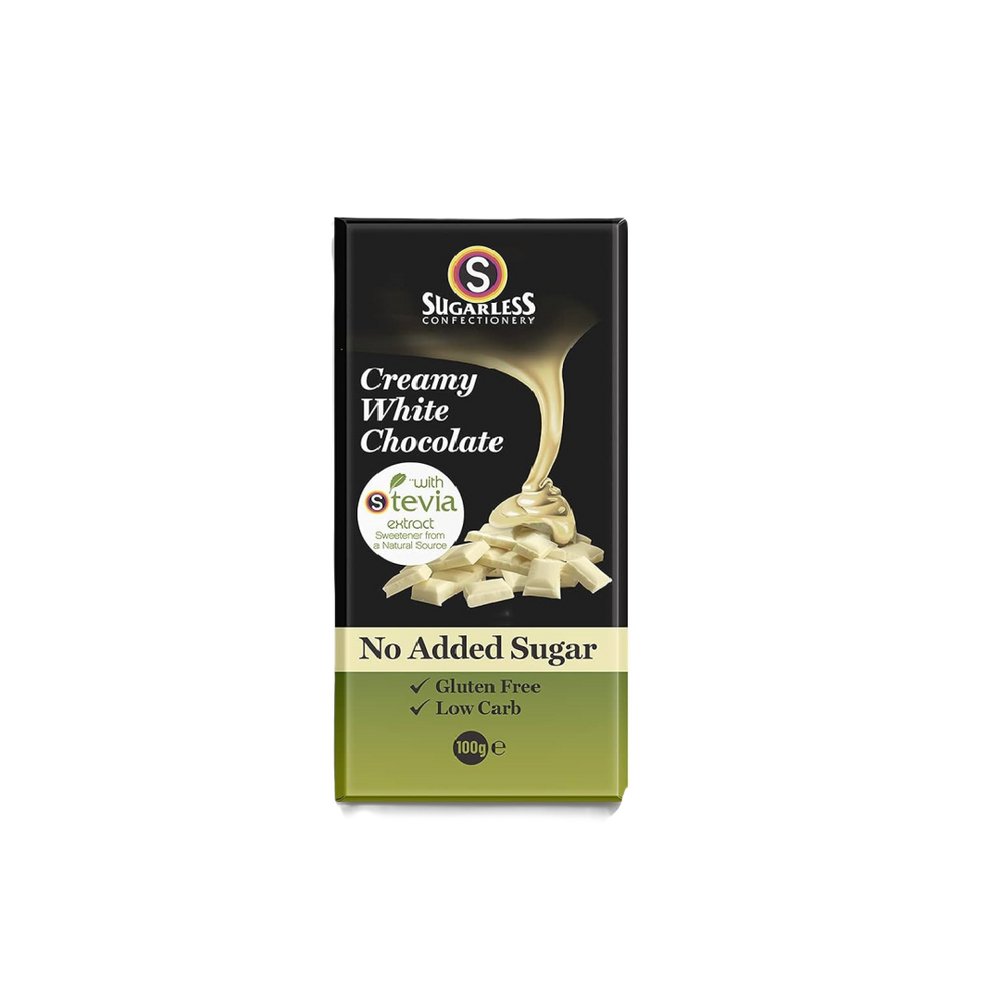 Sugarless Confectionery - Creamy White Chocolate (100g) (12/carton)