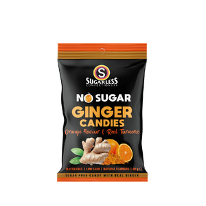 Sugarless Confectionery - Ginger Candies With Orange And Turmeric Flavour (60g) (20/carton)