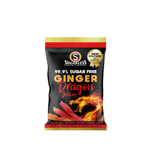 Sugarless Confectionery - Ginger Dragon Jellies (70g) (20/carton)