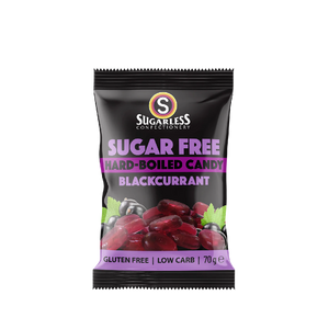 Sugarless Confectionery - Hard Boiled Blackcurrant Flavour Candy (70g) (20/carton)