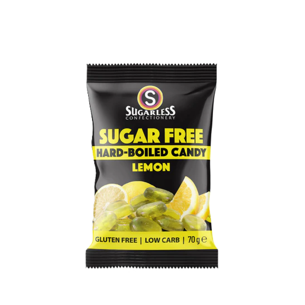 Sugarless Confectionery - Hard Boiled Lemon Flavour Candy (70g) (20/carton)