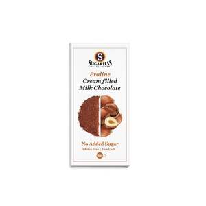 Sugarless Confectionery - Milk Chocolate Praline Cream (100g) (12/carton)