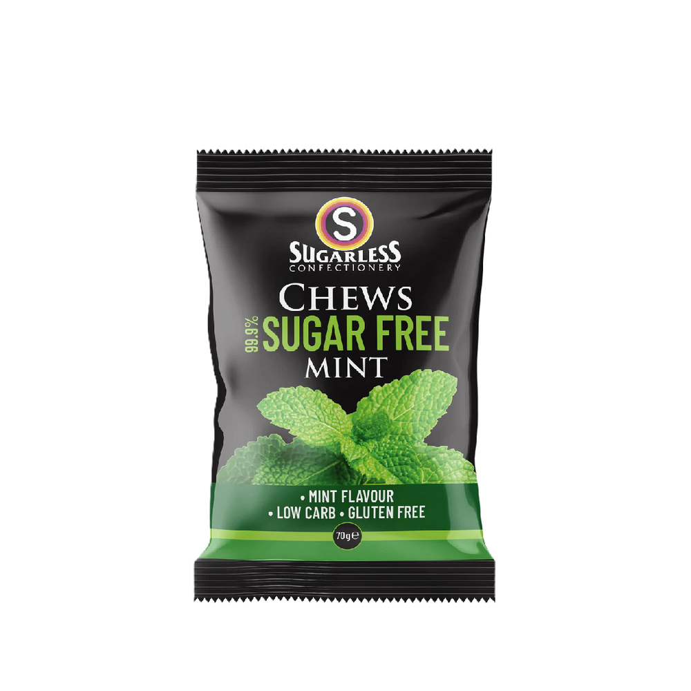 Sugarless Confectionery - Mint Flavour Chews (70g) (20/carton)