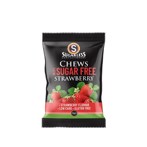 Sugarless Confectionery - Strawberry Flavour Chews (70g) (20/carton)