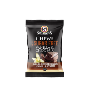 Sugarless Confectionery - Vanilla & Choc Mix Flavour Chews (70g) (20/carton)