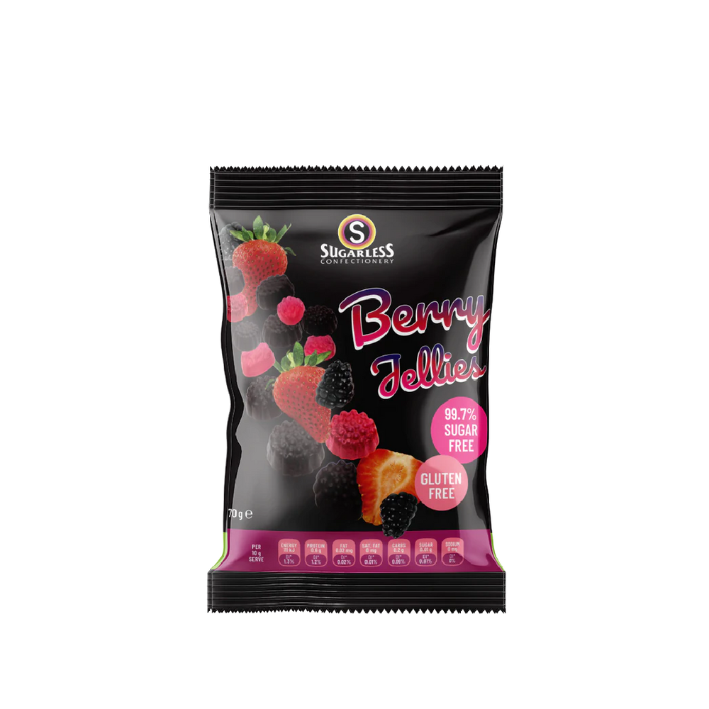 Sugarless Confectionery - Wild Berry Jellies (70g) (20/carton)