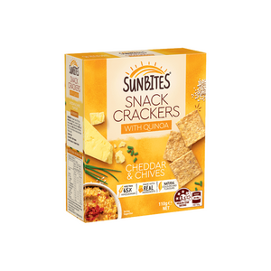 Sunbites - Cheddar & Chives Quinoa Crackers (110g)