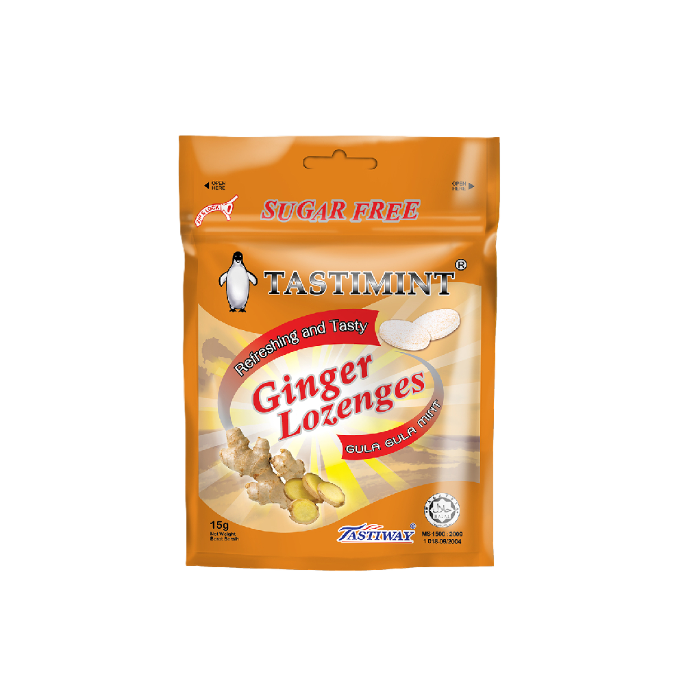 Tastimint - Sugar Free Ginger Lozenges (15g) (30/carton)