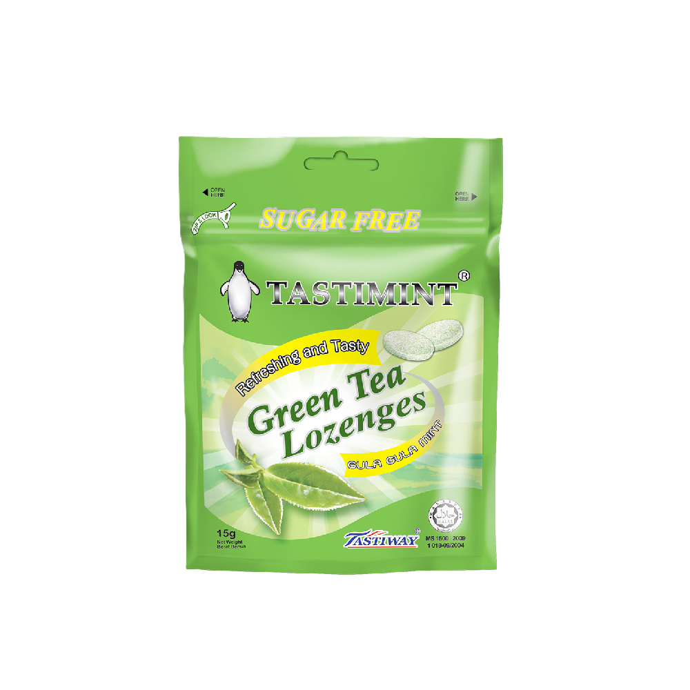 Tastimint - Sugar Free Green Tea Lozenges (15g) (30/carton)