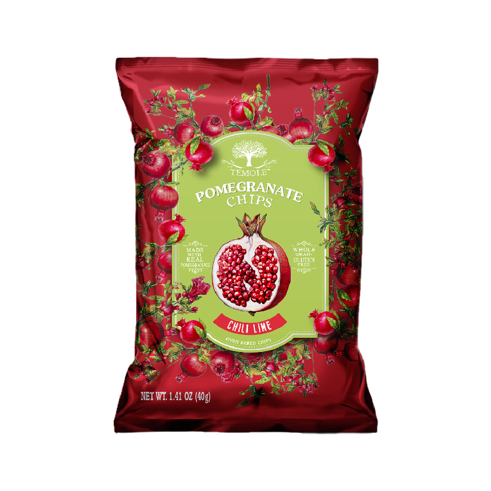 Temole - Chilli Lime Pomegranate Chips (40g) (24/carton)