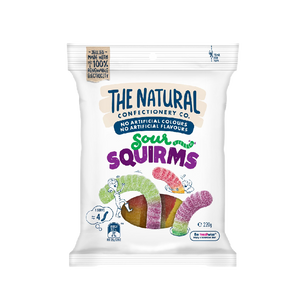 The Natural Confectionery Co - Sour Squirms Gummy (220g) (16/carton)