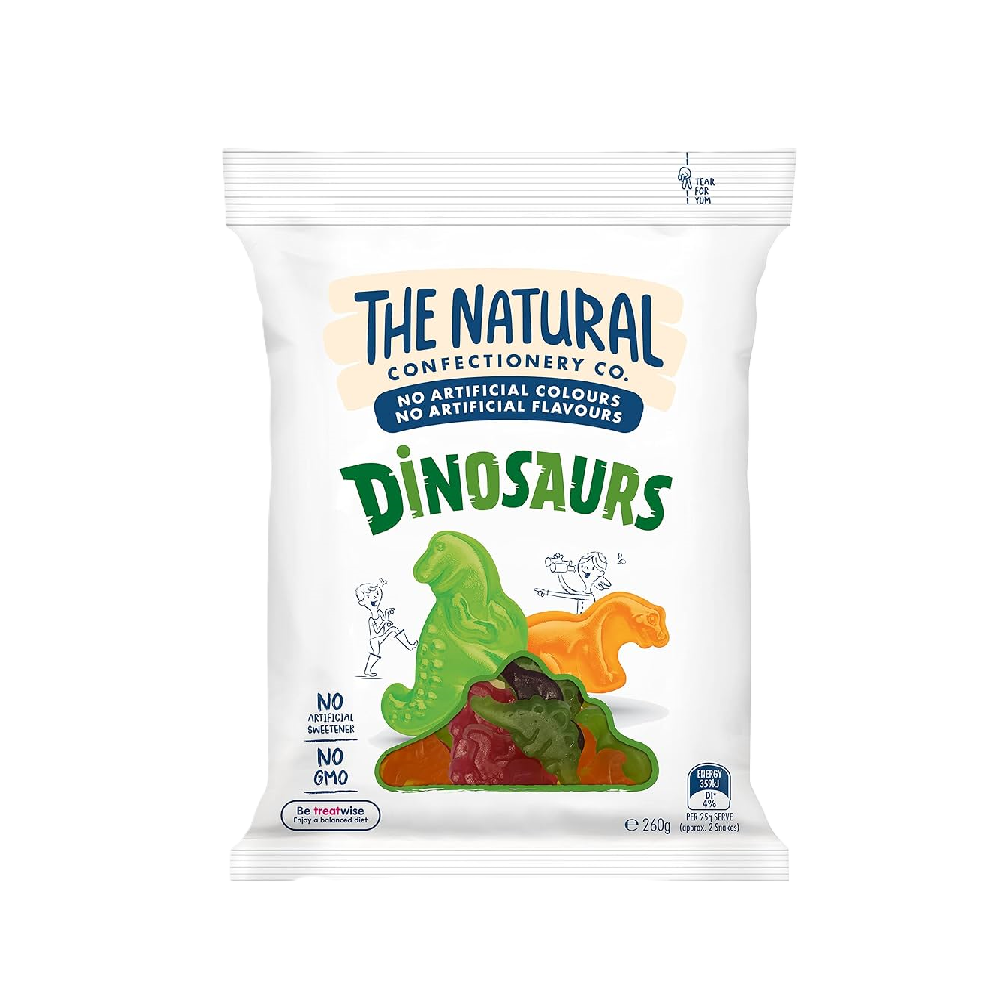 The Natural Confectionery Co - Dinosaurs Gummy (220g) (18/carton)