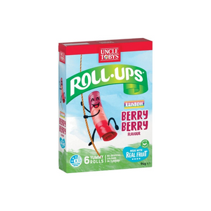 Uncle Tobys Roll-Ups - Rainbow Berry Berry Flavour (94g) (12/carton)