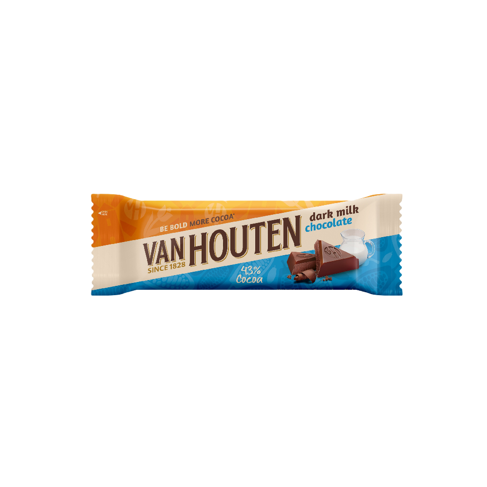 Van Houten - Dark Milk Chocolate Bar (40g) (10/carton)