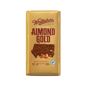 Whittaker's - Almond Gold Chocolate Block (200g) (14/carton)