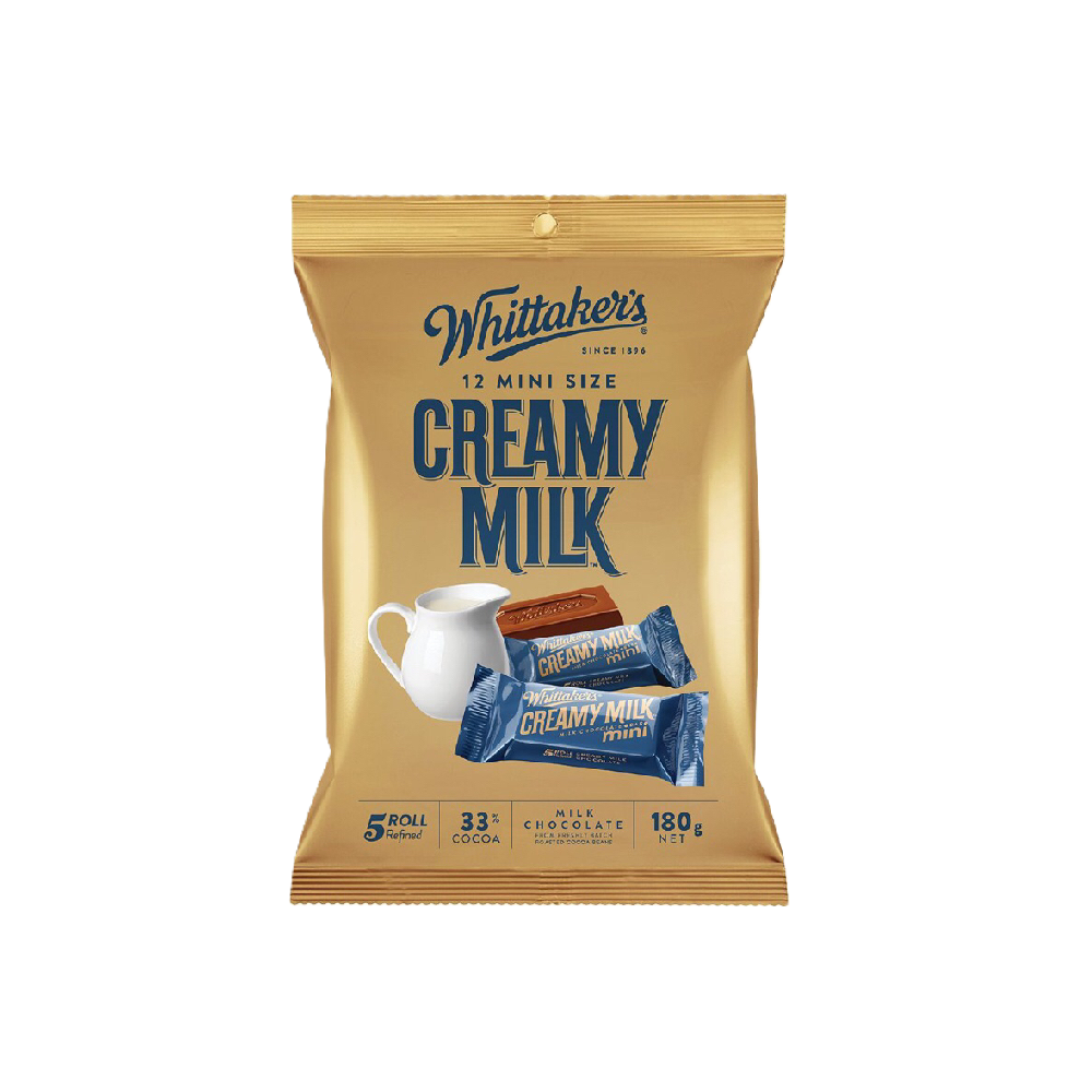 Whittaker's - Creamy Milk Mini Slab (180g) (12/carton)