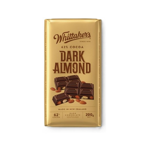 Whittaker's - Dark Almond Chocolate Block (200g) (14/carton)