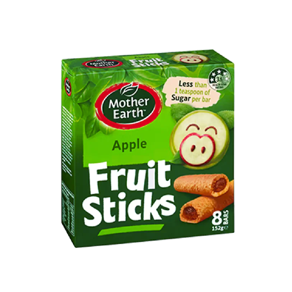 Mother Earth - Apple Fruit Sticks (8/pack) (152g) (12/carton)