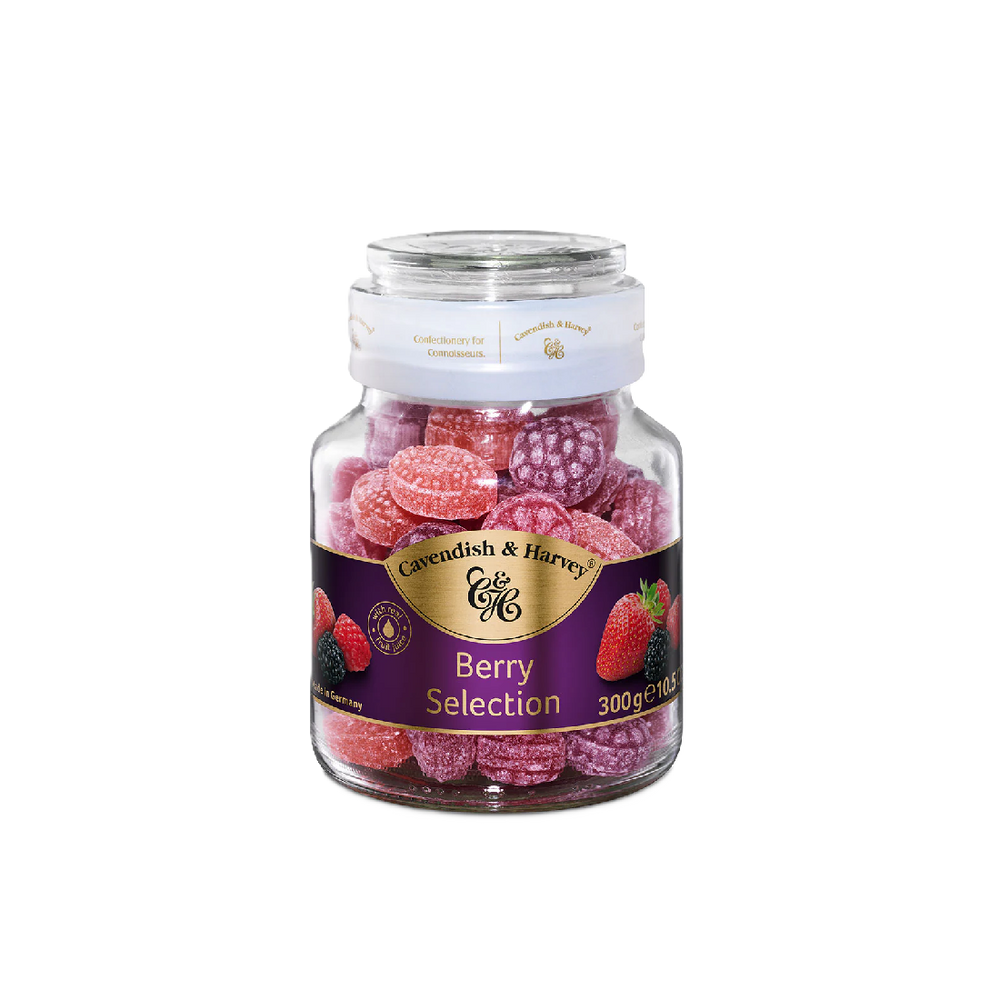 Cavendish & Harvey - Berry Selection Candies Jar (300g) (13/carton)