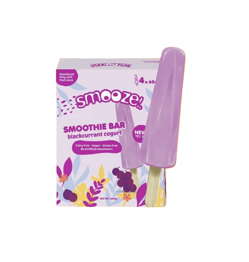 Smooze! - Blackcurrant Cogurt Smoothie Bar (60g) (100/carton)