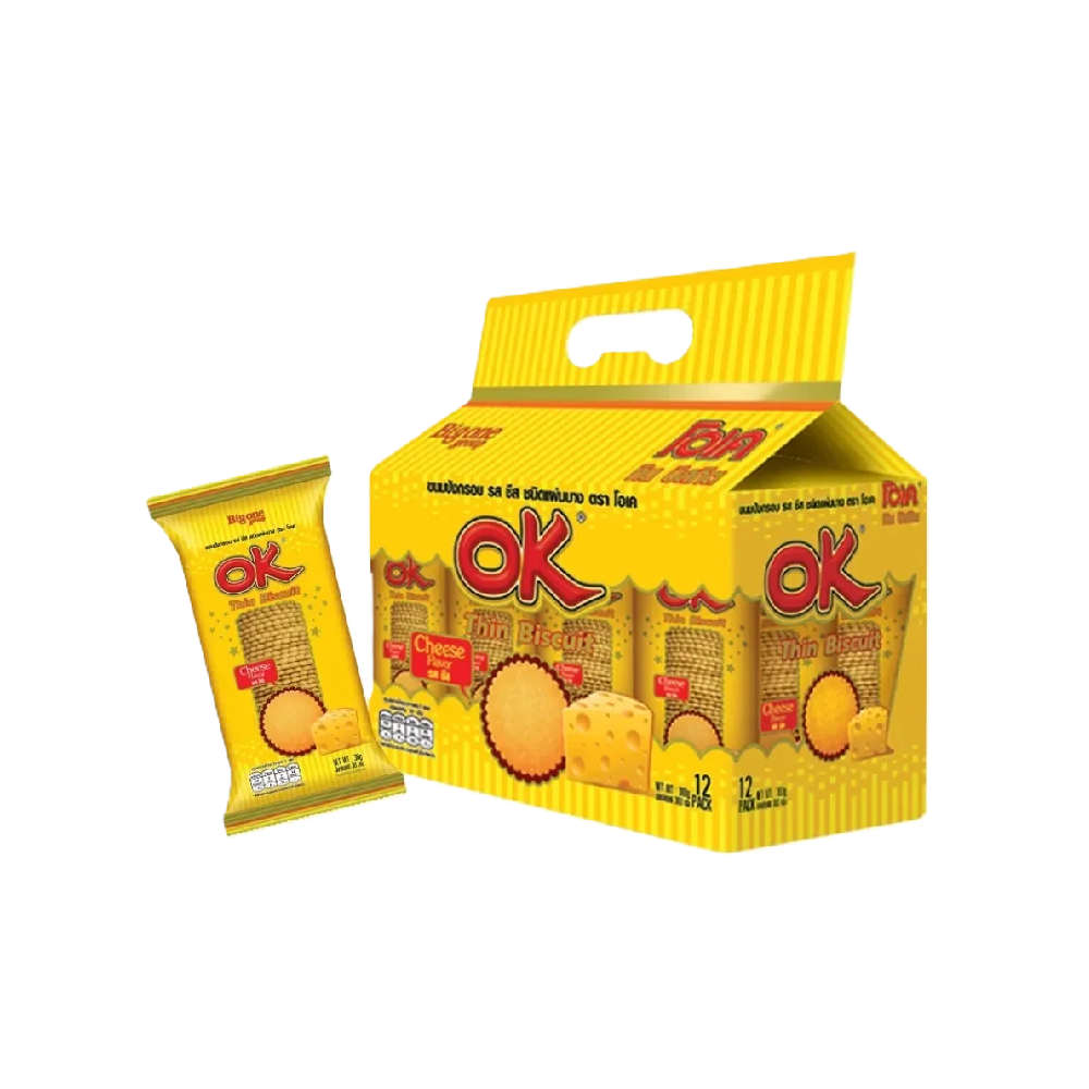 Big One Group - Ok Thin Cheese Flavoured Thin Biscuits (300g) (8/pack) (12/carton)