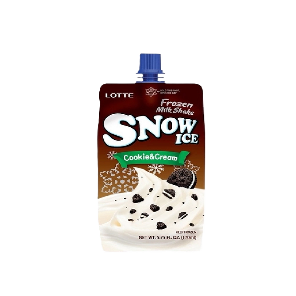 Lotte - Snow Ice Cookie & Cream (170ml) (15/carton)