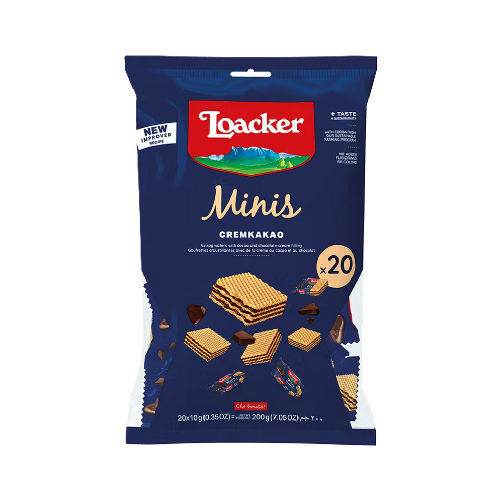 Loacker - Minis Cremkakao Wafer (20/pack) (200g) (6/carton)