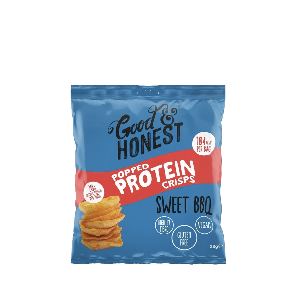 Good & Honest - Popped Protein Crisps Sweet BBQ (23g) (24/carton)