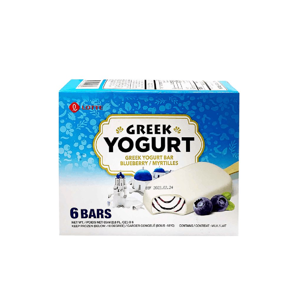 Lotte - Greek Yoghurt Bar Blueberry (6/pack) (85ml) (6/carton)