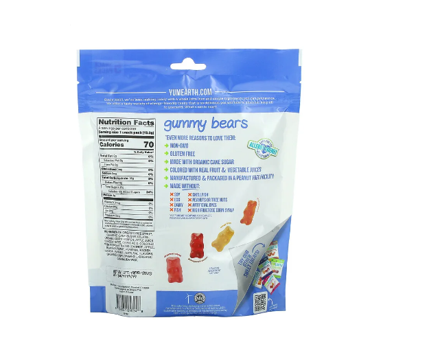 Yum Earth -  Organic Gummy Bears (349g) (12/carton)