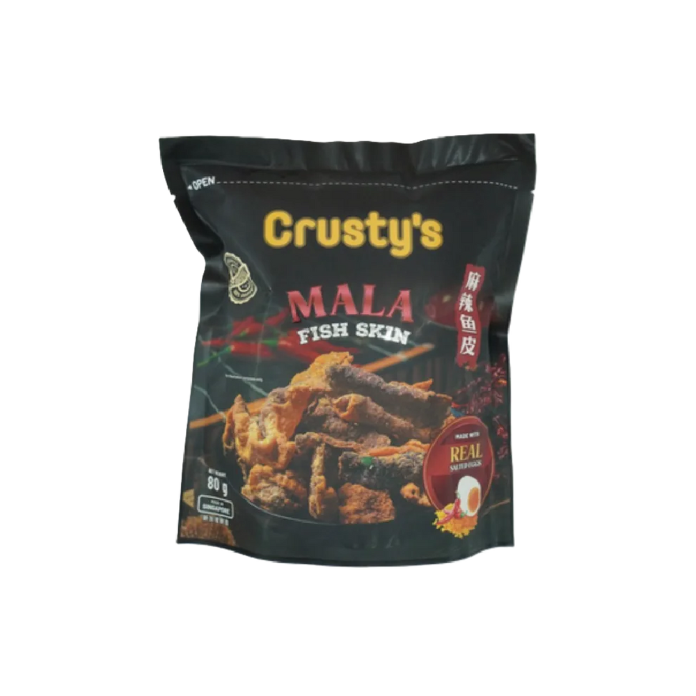 Crusty's - Mala Fish Skin (80g) (12/carton)