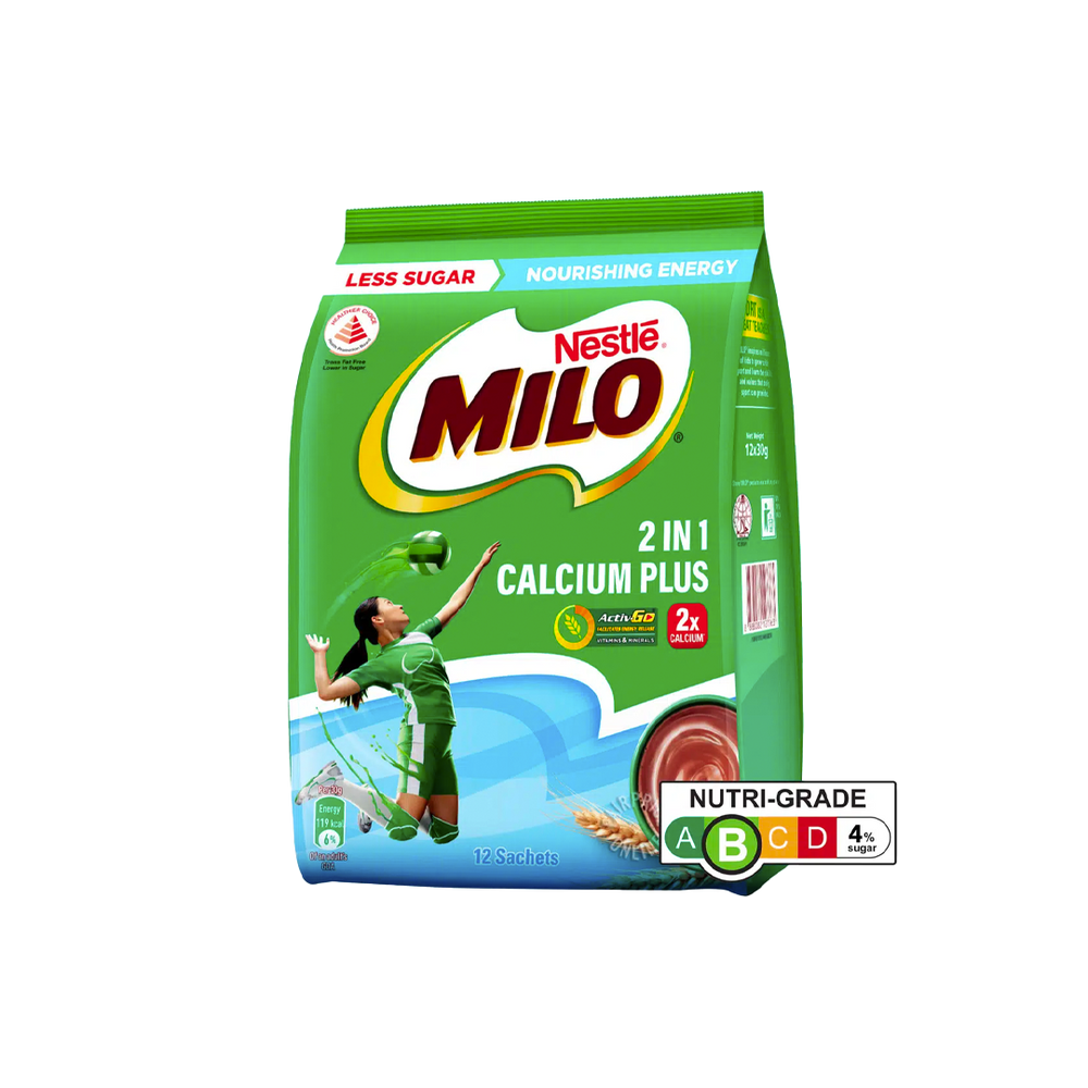 Nestle - Milo 2 in 1 Instant Chocolate Malt with Milk (30g) (12/pack) (12/carton)