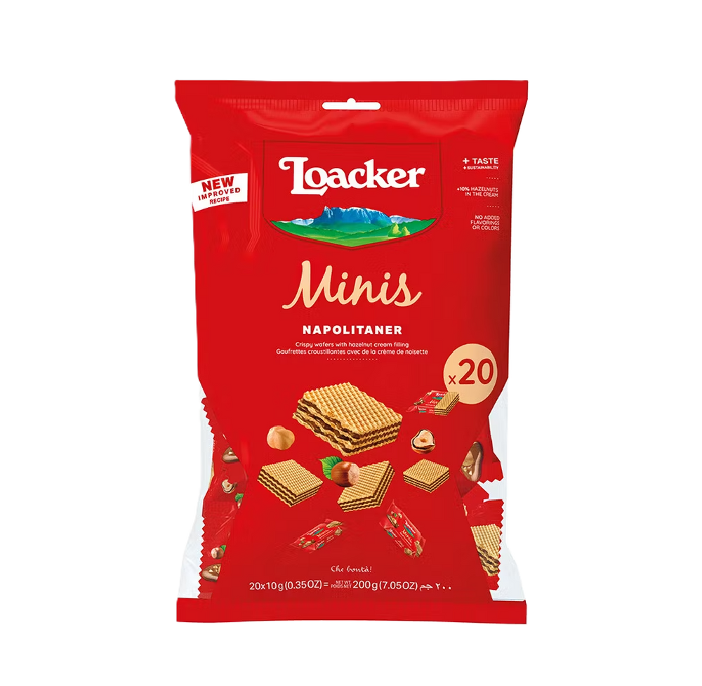 Loacker - Minis Napolitaner Wafer (20/pack) (200g) (6/carton)