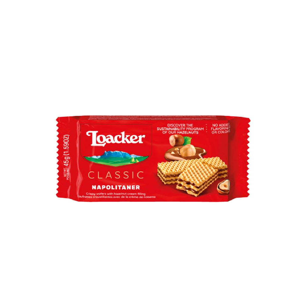 Loacker - Classic Napolitaner Wafers (45g) (25/carton)