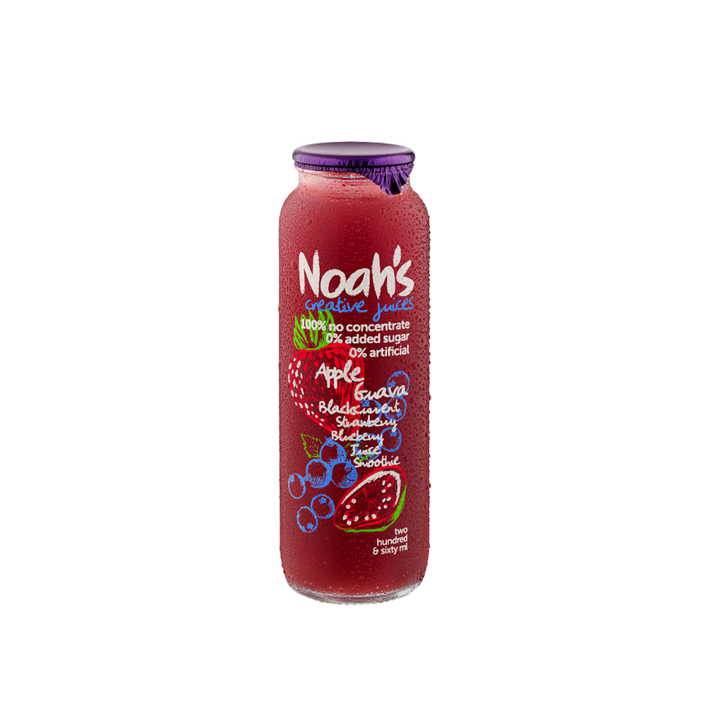 Noah's - Apple Guava Blackcurrent Strawberry Smoothie (260ml) (6/carton)