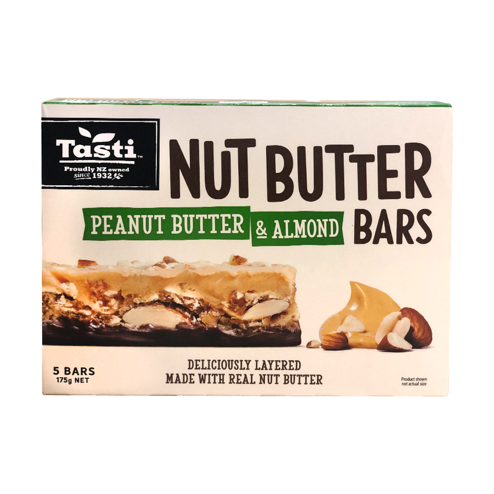 Tasti - Peanut Butter Almond Bar (175g) (6/carton)