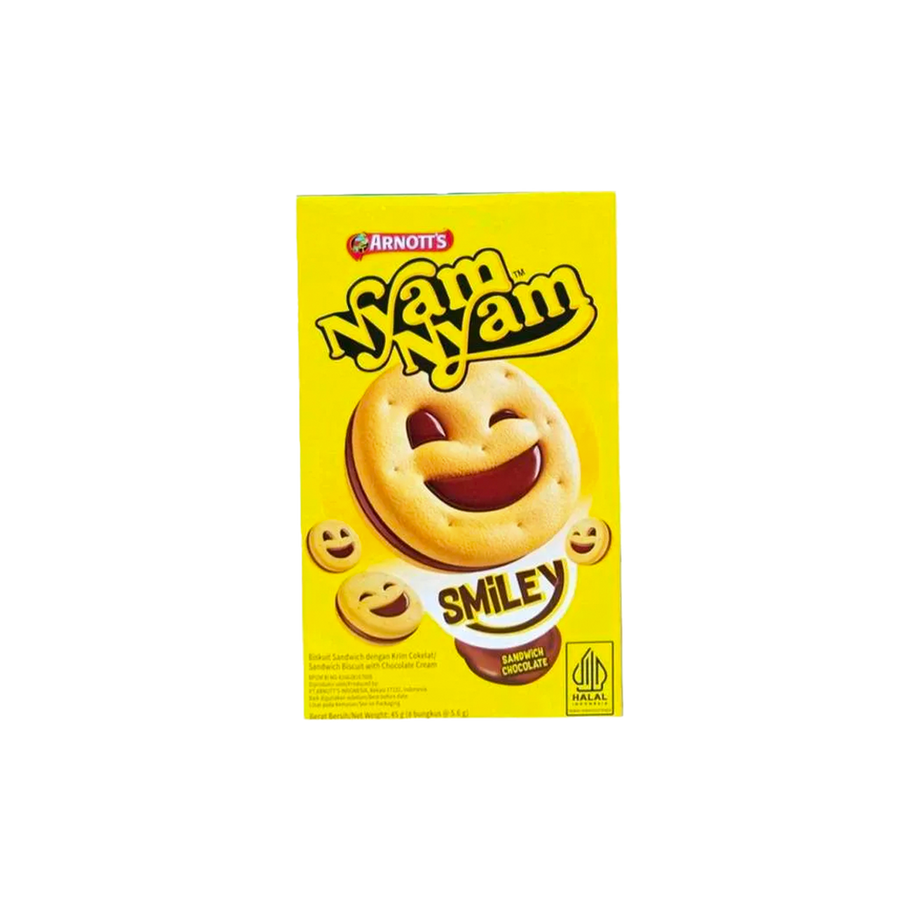 Nyam Nyam - Smiley Chocolate Sandwhich (45g)