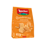 Loacker - Quadratini Peanut Butter Wafers (220g) (18/carton)